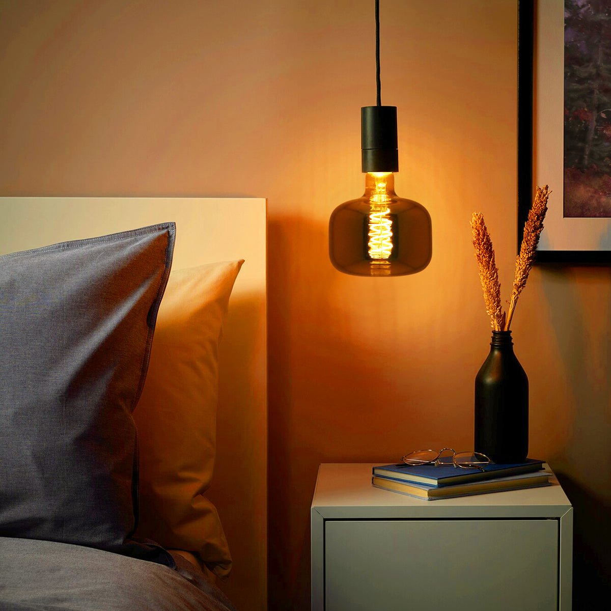 4w Coil LED Filament Light Bulb E27 Gold Mirror Glass Decorative Lamp - Energy Light Bulbs - Free delivery on all orders