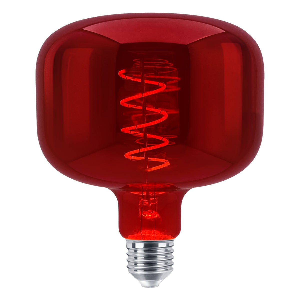 4w Coil LED Filament Light Bulb E27 Red Mirror Glass Decorative Lamp - Energy Light Bulbs - Free delivery on all orders