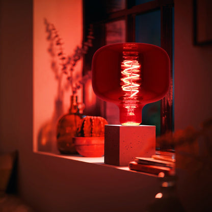 4w Coil LED Filament Light Bulb E27 Red Mirror Glass Decorative Lamp - Energy Light Bulbs - Free delivery on all orders