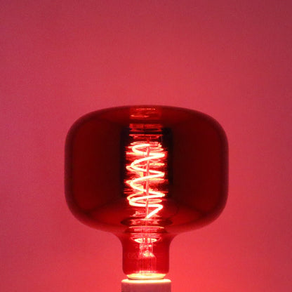 4w Coil LED Filament Light Bulb E27 Red Mirror Glass Decorative Lamp - Energy Light Bulbs - Free delivery on all orders