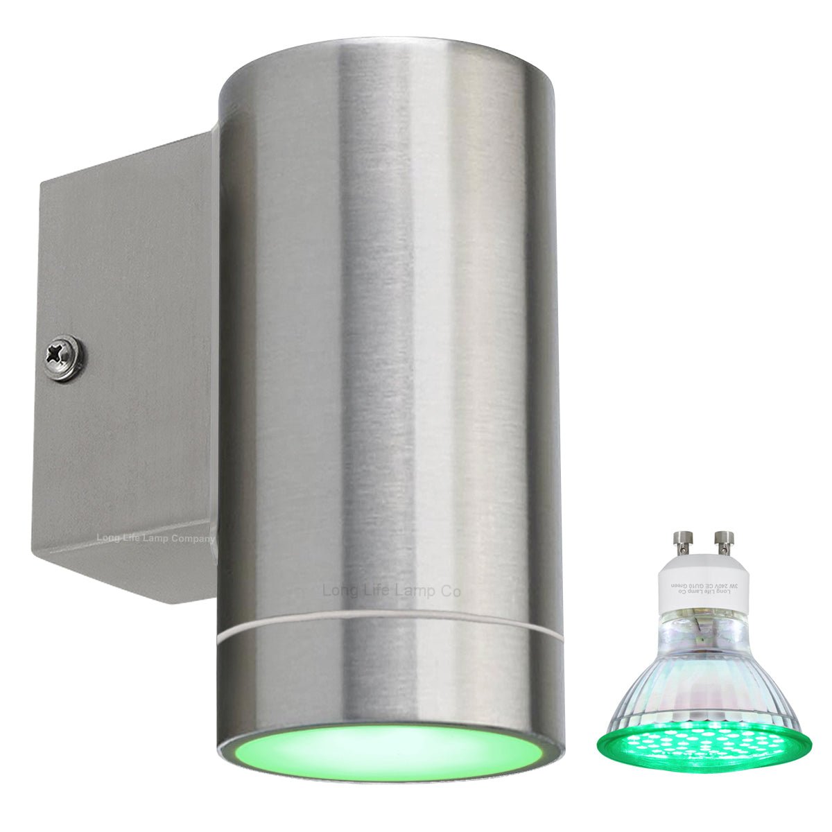 4w Coloured Single LED Wall Down Light Blue, Red, Green, Yellow - Energy Light Bulbs - Free delivery on all orders