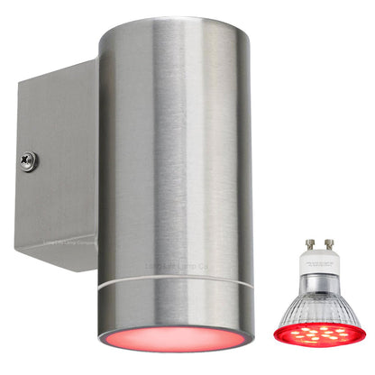 4w Coloured Single LED Wall Down Light Blue, Red, Green, Yellow - Energy Light Bulbs - Free delivery on all orders