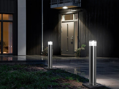 4w Cool White Modern LED Bollard Post Light Stainless Steel - Energy Light Bulbs - Free delivery on all orders