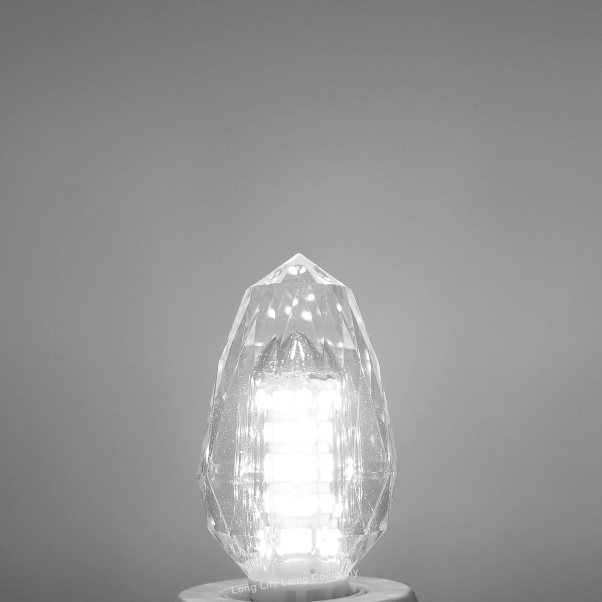 4w Crystal LED Candle Bulb E14 Cool White - Energy Light Bulbs - Free delivery on all orders