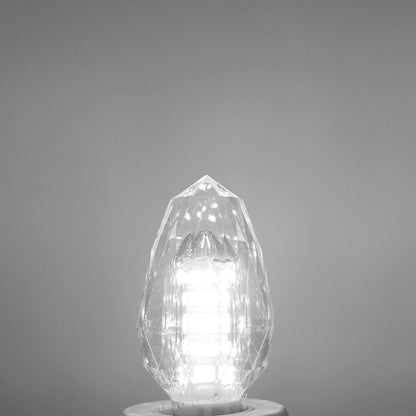 4w Crystal LED Candle Bulb E14 Cool White - Energy Light Bulbs - Free delivery on all orders