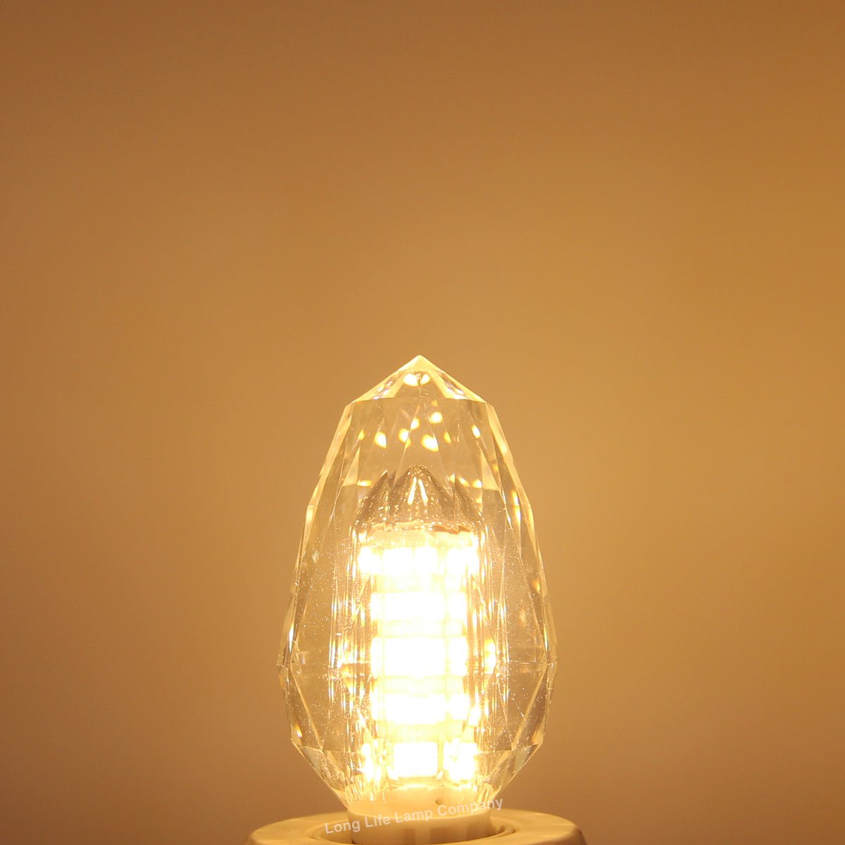 4w Crystal LED Candle Bulb E14 Warm White - Energy Light Bulbs - Free delivery on all orders