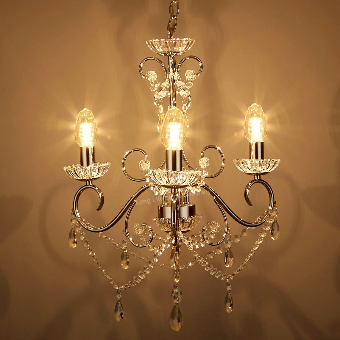 4w Crystal LED Candle Bulb E14 Warm White - Energy Light Bulbs - Free delivery on all orders