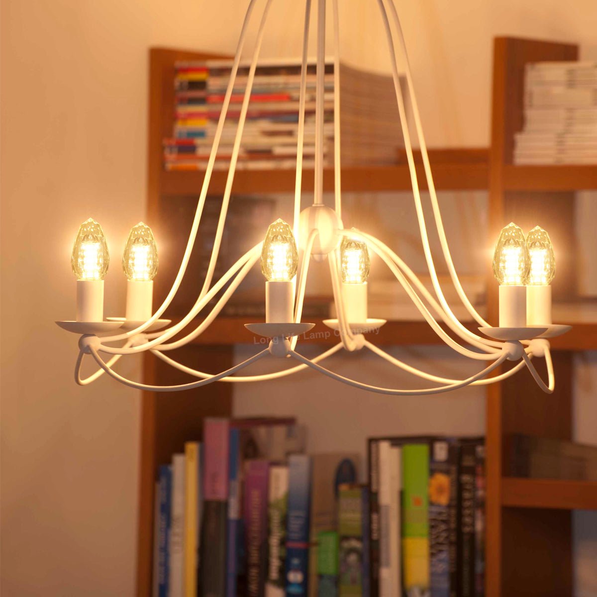 4w Crystal LED Candle Bulb E14 Warm White - Energy Light Bulbs - Free delivery on all orders