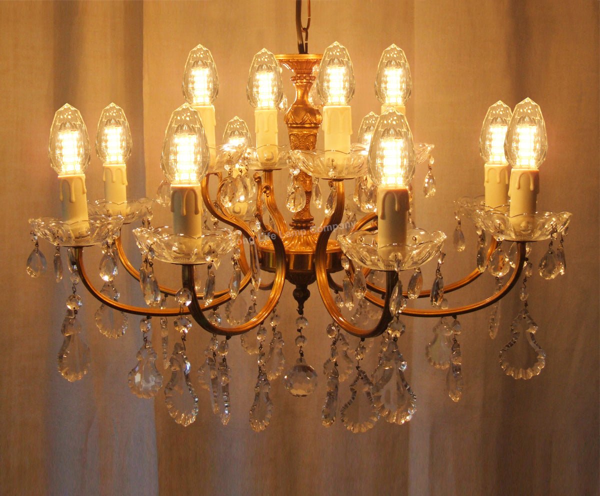 4w Crystal LED Candle Bulb E14 Warm White - Energy Light Bulbs - Free delivery on all orders
