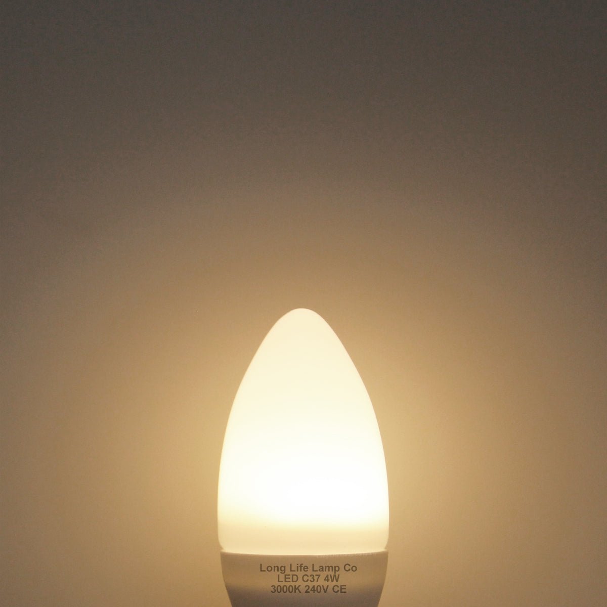4w Frosted Cover LED Candle Warm White 3000K 2Pack Or 4Pack Or 10Pack - Energy Light Bulbs - Free delivery on all orders