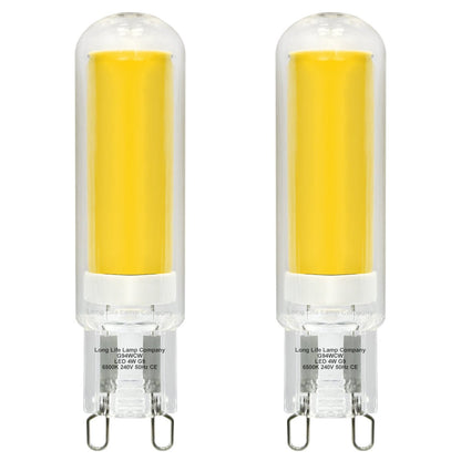 4w G9 LED Bulbs Cool White 40W Equivalent | 2 Bulbs or 4 Bulbs - Energy Light Bulbs - Free delivery on all orders