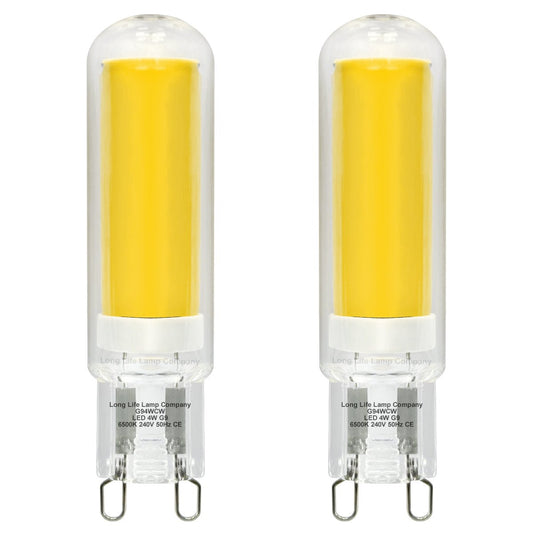 4w G9 LED Bulbs Cool White 40W Equivalent | 2 Bulbs or 4 Bulbs - Energy Light Bulbs - Free delivery on all orders