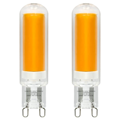 4W G9 LED Bulbs Warm White 40W Equivalent | 2 Bulbs or 4 Bulbs - Energy Light Bulbs - Free delivery on all orders