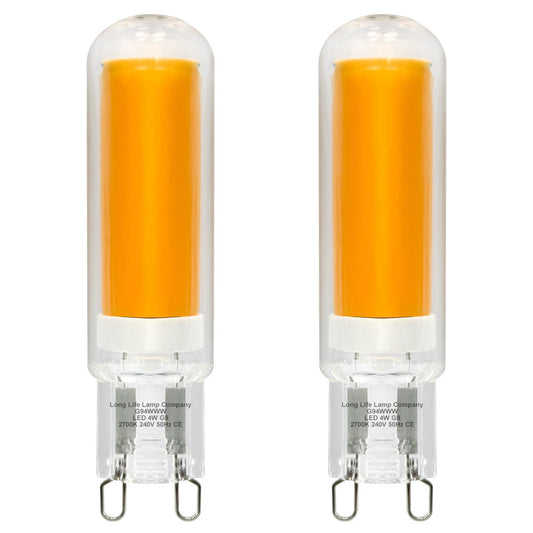 4W G9 LED Bulbs Warm White 40W Equivalent | 2 Bulbs or 4 Bulbs - Energy Light Bulbs - Free delivery on all orders