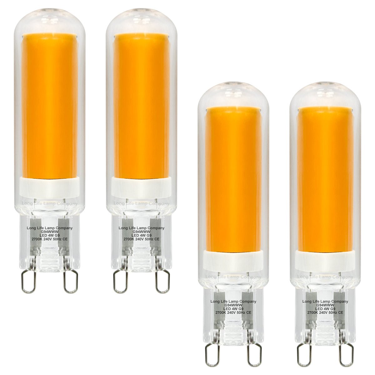 4W G9 LED Bulbs Warm White 40W Equivalent | 2 Bulbs or 4 Bulbs - Energy Light Bulbs - Free delivery on all orders