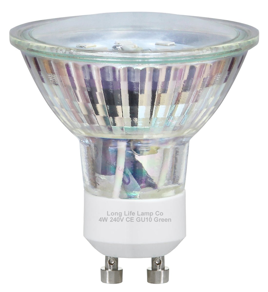 4w Green GU10 LED Colour Light Bulb - Energy Light Bulbs - Free delivery on all orders