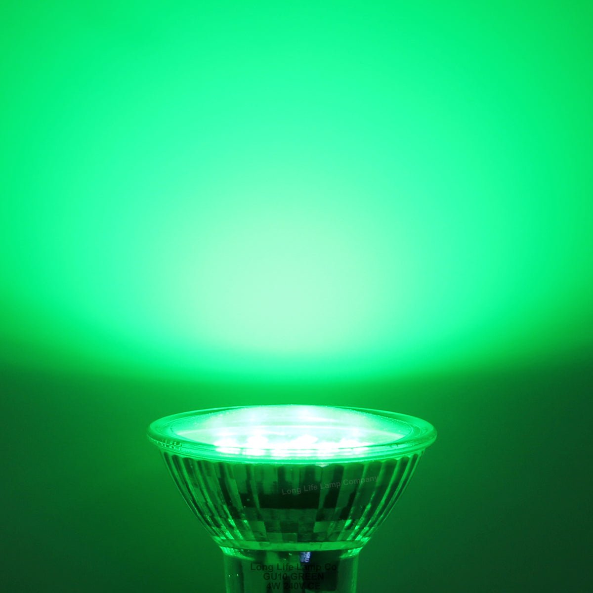 4w Green GU10 LED Colour Light Bulb - Energy Light Bulbs - Free delivery on all orders