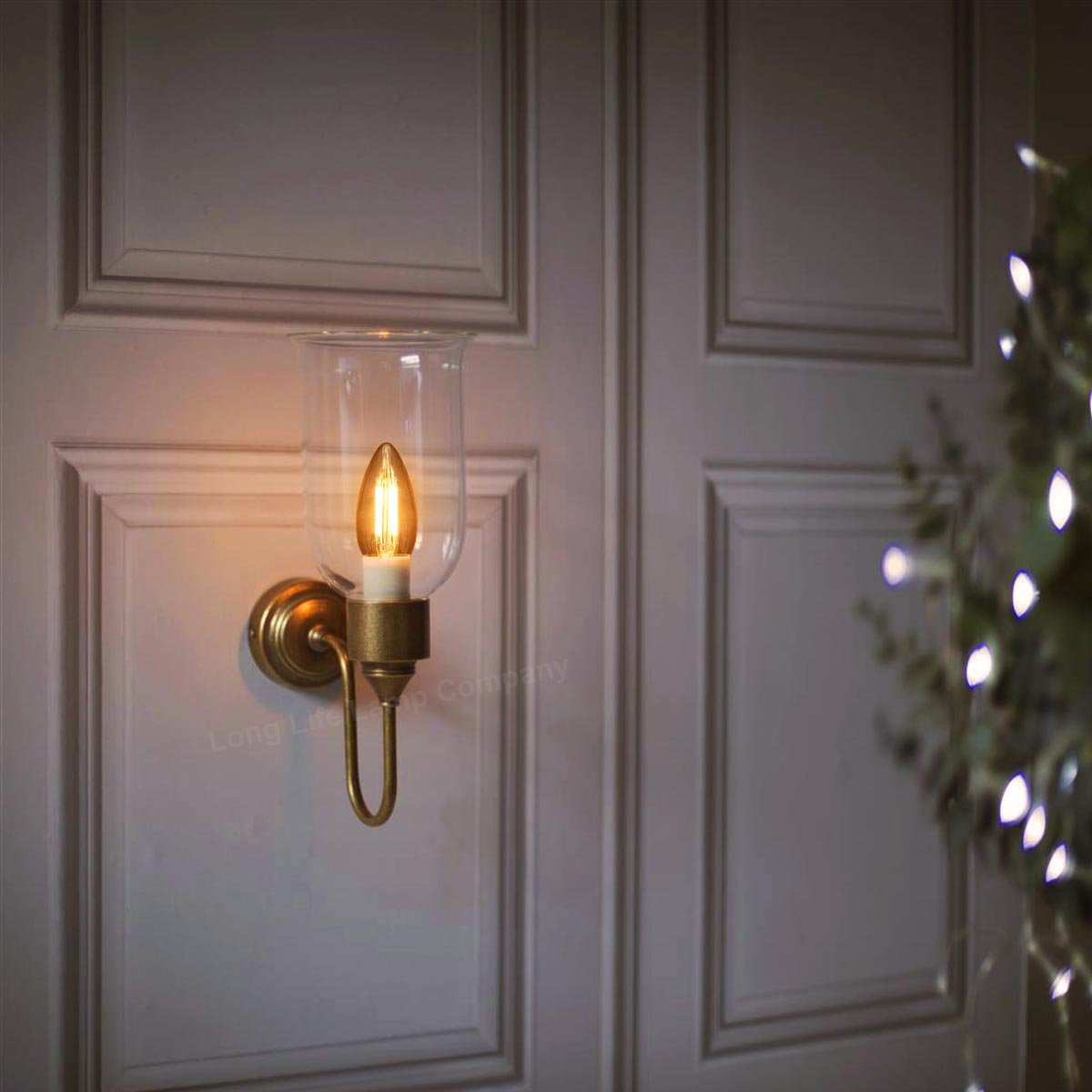4w LED Candle E14 Filament Light Bulb Small Edison Screw Clear Glass 1800 Kelvin 2 Pack - Energy Light Bulbs - Free delivery on all orders