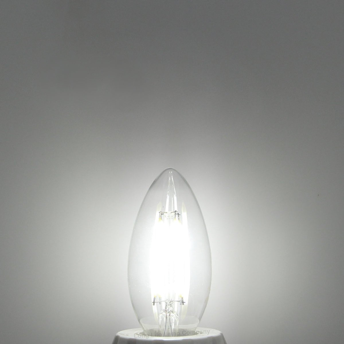4W LED Candle Light Bulb Cool White 5000K Clear Glass E14 - Energy Light Bulbs - Free delivery on all orders