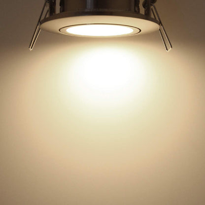 4w LED Ceiling Downlight Brush Chrome Recessed Adjustable Spot Light - Energy Light Bulbs - Free delivery on all orders
