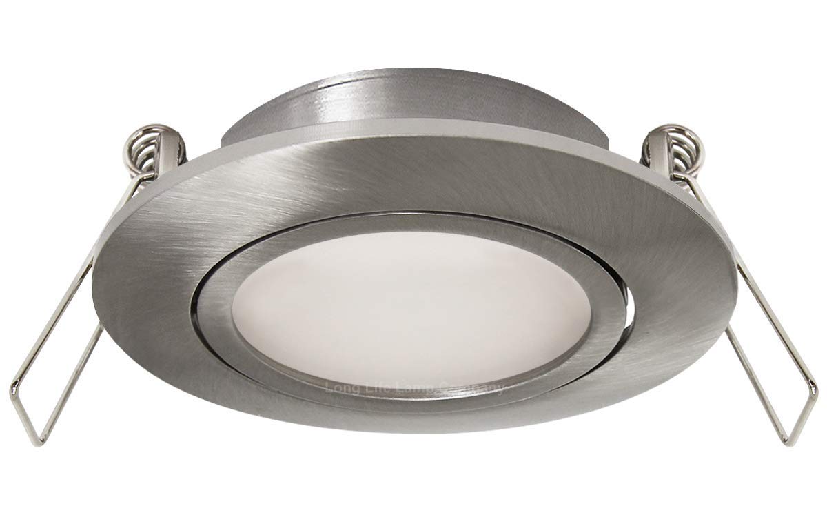 4w LED Ceiling Downlight Brush Chrome Recessed Adjustable Spot Light - Energy Light Bulbs - Free delivery on all orders