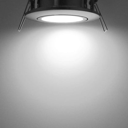 4w LED Ceiling Downlight Brush Chrome Recessed Adjustable Spot Light - Energy Light Bulbs - Free delivery on all orders