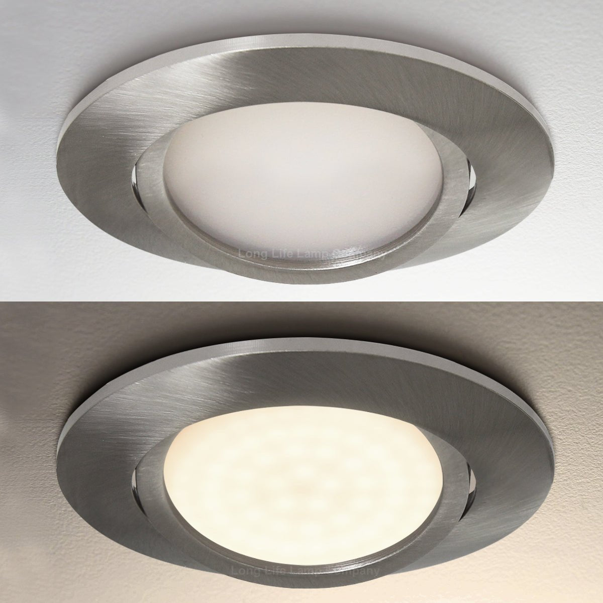 4w LED Ceiling Downlight Brush Chrome Recessed Adjustable Spot Light DBCWW - Free delivery on all orders