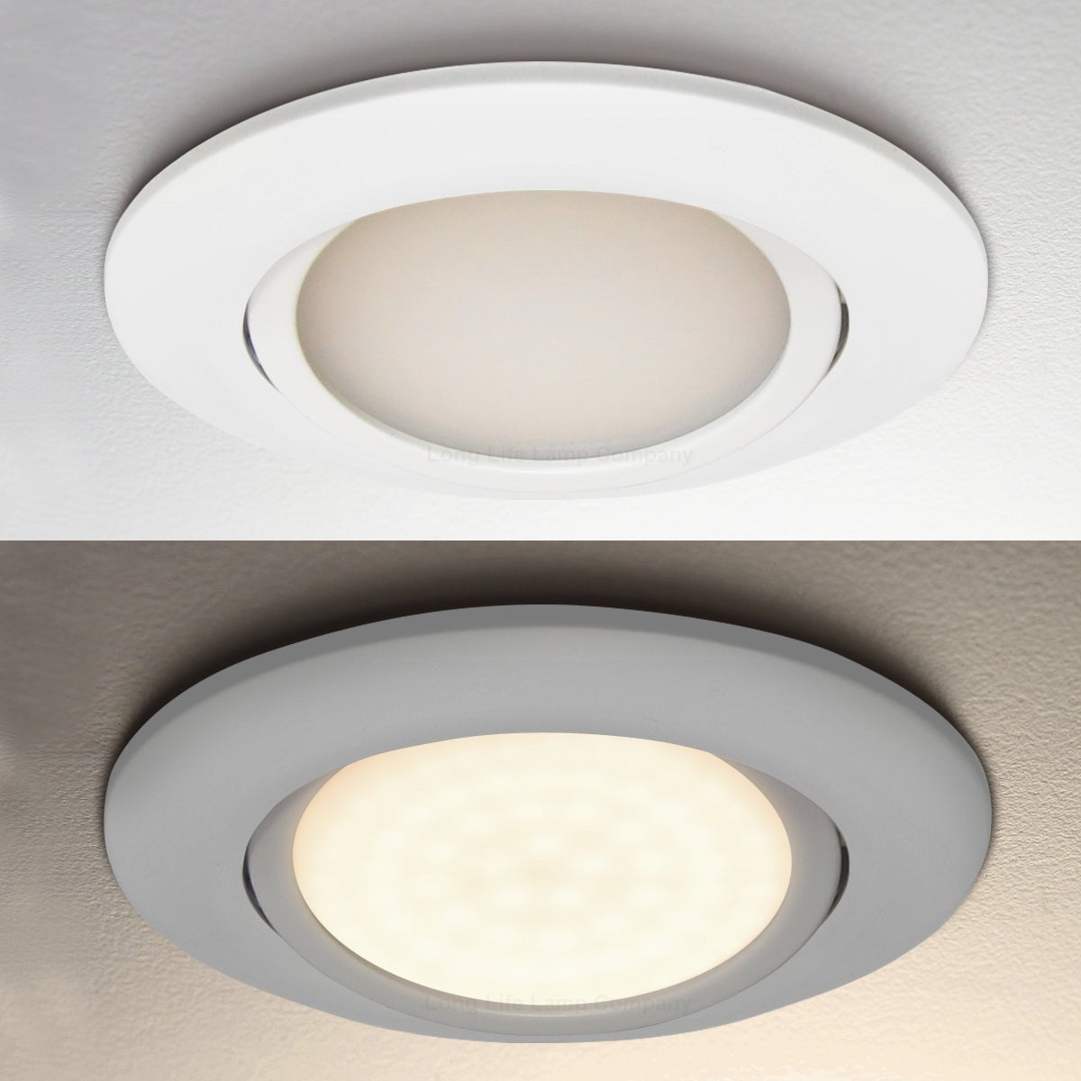 4w LED Ceiling Downlight White Recessed Adjustable Spot Light Warm White DWBWW or Cool White DWBCW - Free delivery on all orders