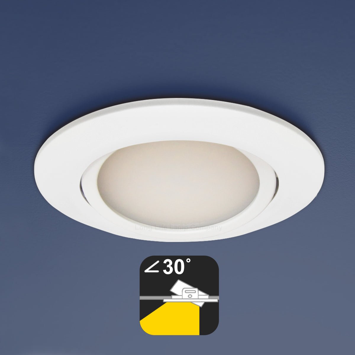 4w LED Ceiling Downlight White Recessed Adjustable Spot Light Warm White DWBWW or Cool White DWBCW - Free delivery on all orders