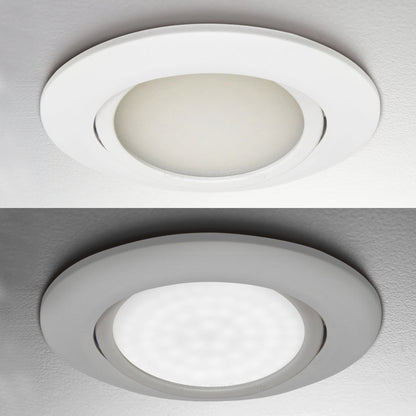 4w LED Ceiling Downlight White Recessed Adjustable Spot Light Warm White DWBWW or Cool White DWBCW - Free delivery on all orders