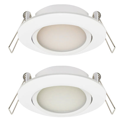 4w LED Ceiling Downlight White Recessed Adjustable Spot Light Warm White DWBWW or Cool White DWBCW - Free delivery on all orders