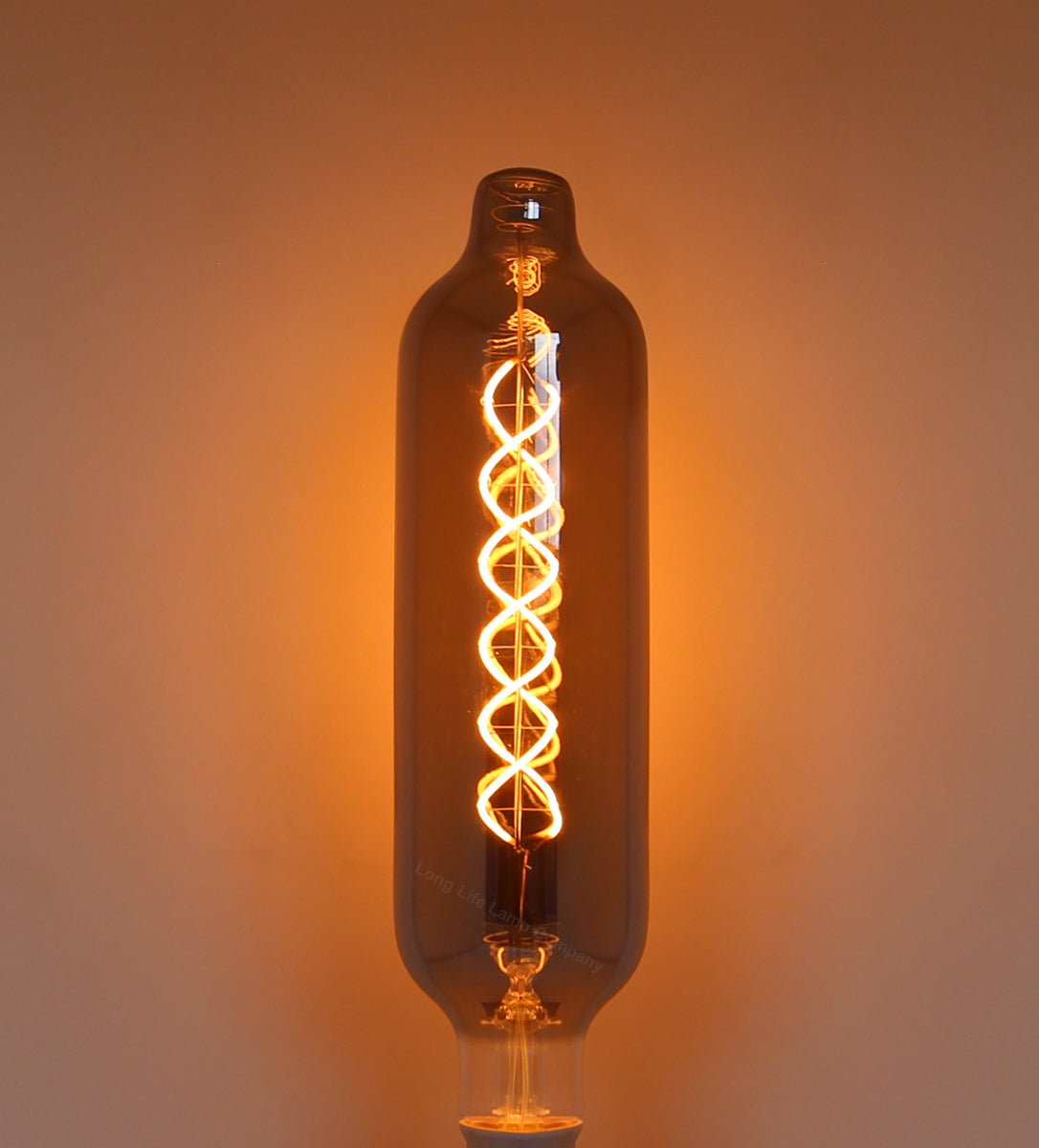 4w LED Coil Bottle Light Filament Bulb Glass Smoked Grey Decorative E27 - Energy Light Bulbs - Free delivery on all orders