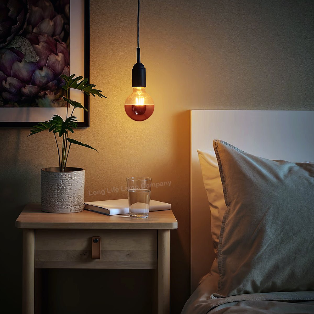 4W LED Crown Copper Light Bulb Mirror Top E27 Warm White 2700k - Energy Light Bulbs - Free delivery on all orders