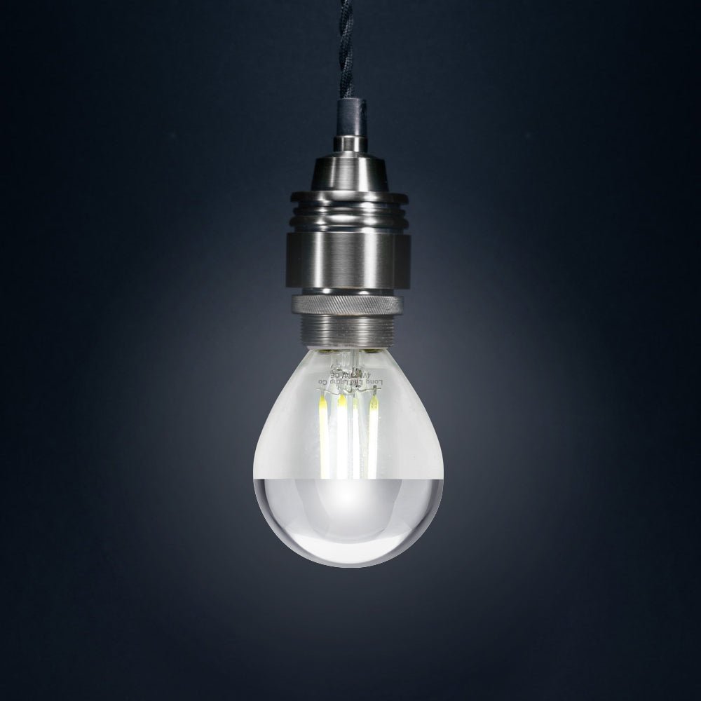 4w LED Crown Silver Light Bulb E14 SES G45 Mirror Top Cool White 6000k - Energy Light Bulbs - Free delivery on all orders