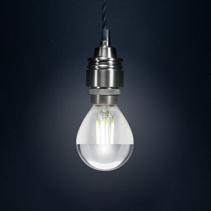 4w LED Crown Silver Light Bulb E14 SES G45 Mirror Top Cool White 6000k - Energy Light Bulbs - Free delivery on all orders