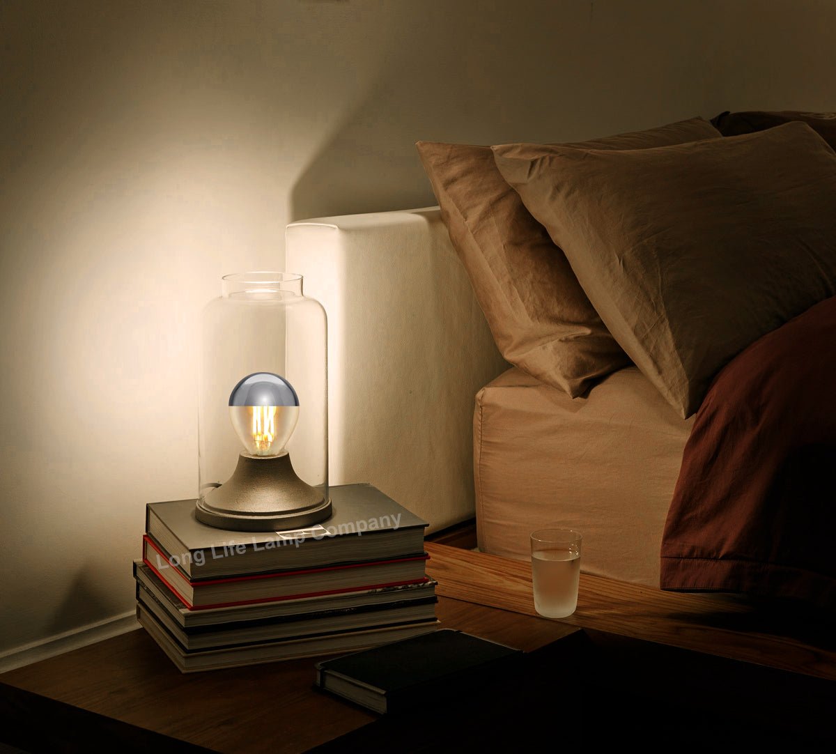 4w LED Crown Silver Light Bulb E14 SES G45 Mirror Top Warm White 3000k - Energy Light Bulbs - Free delivery on all orders