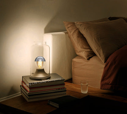 4w LED Crown Silver Light Bulb E14 SES G45 Mirror Top Warm White 3000k - Energy Light Bulbs - Free delivery on all orders