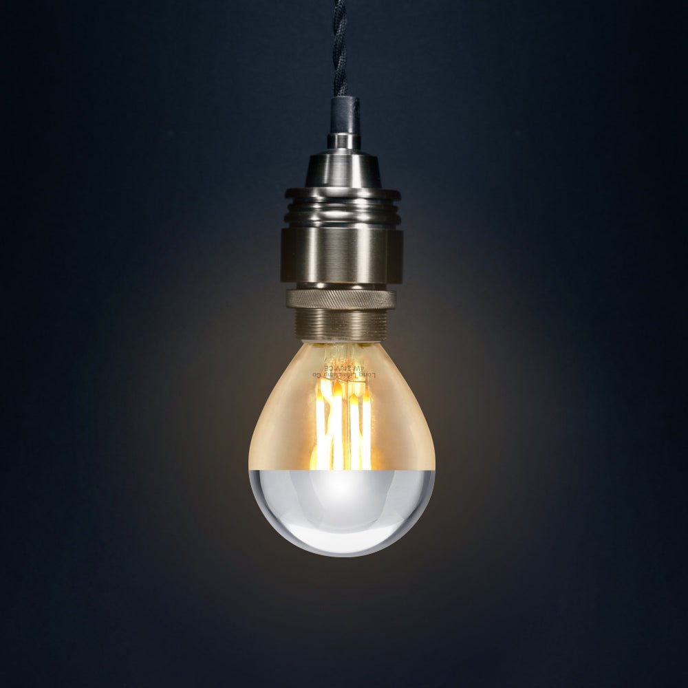 4w LED Crown Silver Light Bulb E14 SES G45 Mirror Top Warm White 3000k - Energy Light Bulbs - Free delivery on all orders
