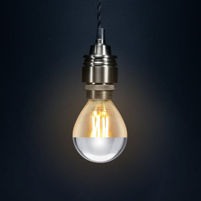 4w LED Crown Silver Light Bulb E14 SES G45 Mirror Top Warm White 3000k - Energy Light Bulbs - Free delivery on all orders