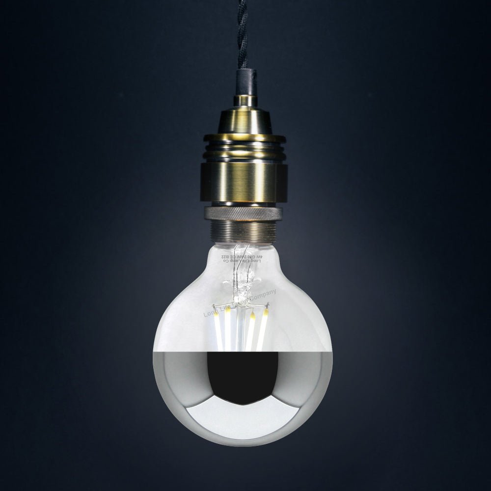 4w LED Crown Silver Light Bulb Mirror Top B22 Cool White - Energy Light Bulbs - Free delivery on all orders
