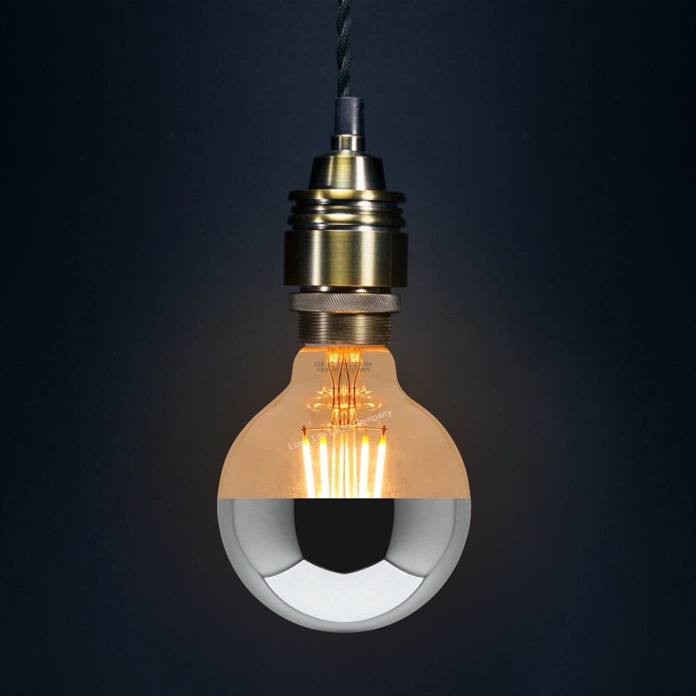 4w LED Crown Silver Light Bulb Mirror Top B22 Warm White - Energy Light Bulbs - Free delivery on all orders