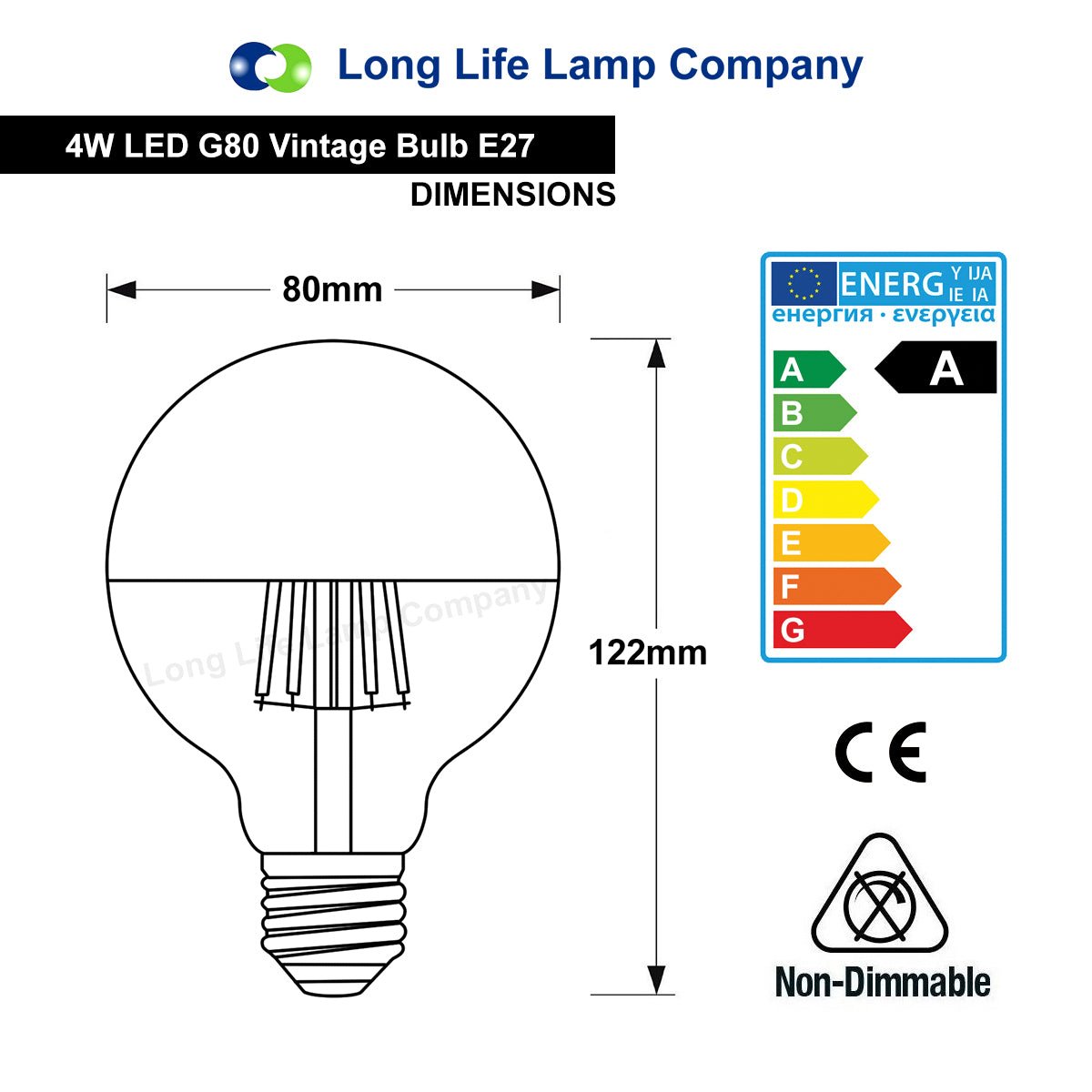 4w LED Crown Silver Light Bulb Mirror Top E27 Cool White - Energy Light Bulbs - Free delivery on all orders