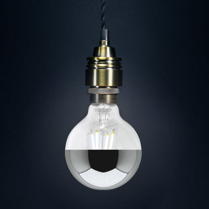 4w LED Crown Silver Light Bulb Mirror Top E27 Cool White - Energy Light Bulbs - Free delivery on all orders