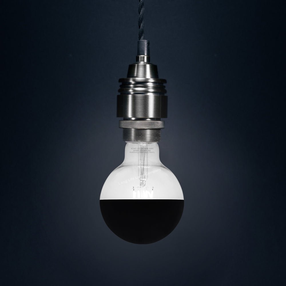 4W LED Crown Top Light Bulb Matte Black E27 Cool White 6500k - Energy Light Bulbs - Free delivery on all orders
