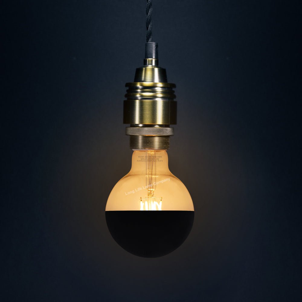 4W LED Crown Top Light Bulb Matte Black E27 Warm White 2700k - Energy Light Bulbs - Free delivery on all orders