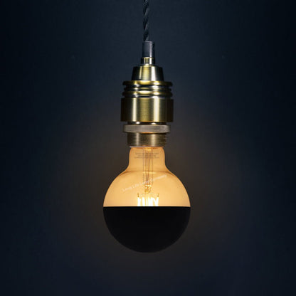4W LED Crown Top Light Bulb Matte Black E27 Warm White 2700k - Energy Light Bulbs - Free delivery on all orders