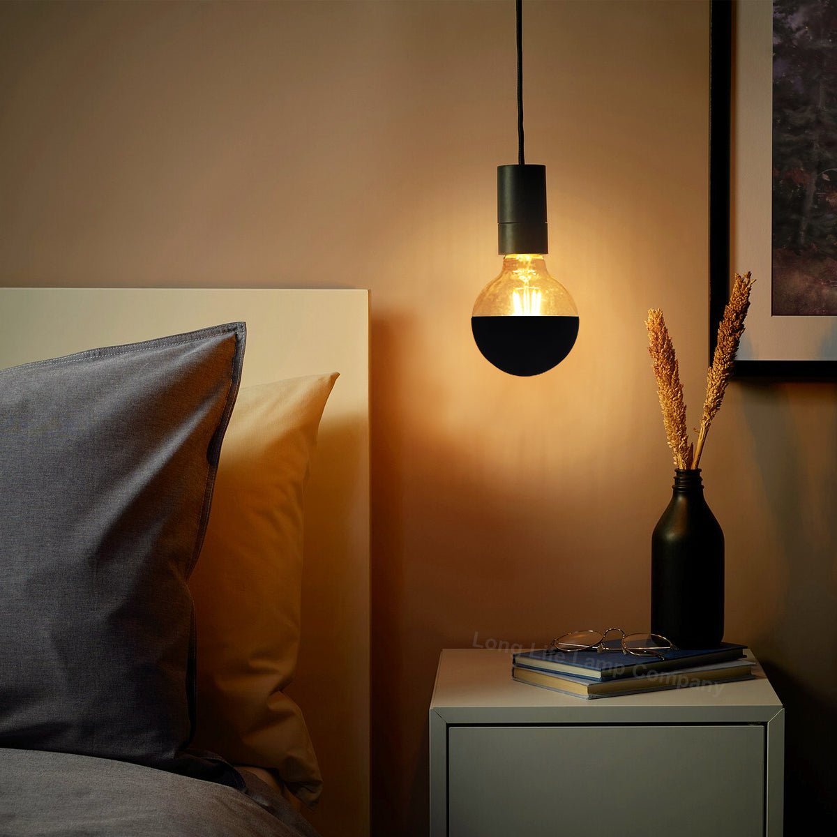 4W LED Crown Top Light Bulb Matte Black E27 Warm White 2700k - Energy Light Bulbs - Free delivery on all orders