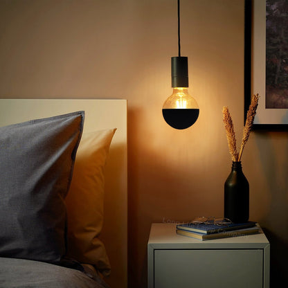 4W LED Crown Top Light Bulb Matte Black E27 Warm White 2700k - Energy Light Bulbs - Free delivery on all orders