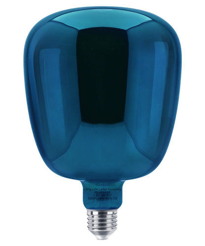 4w LED Decorative Blue Vase Light Bulb E27 Glass Body Coil Spiral Filament - Energy Light Bulbs - Free delivery on all orders