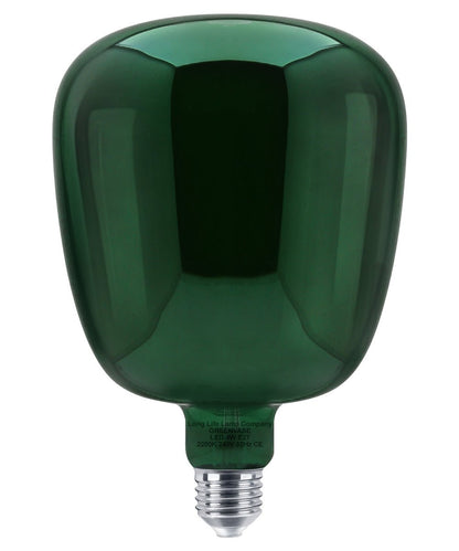 4w LED Decorative Green Vase Light Bulb E27 Glass Body Coil Spiral Filament - Energy Light Bulbs - Free delivery on all orders